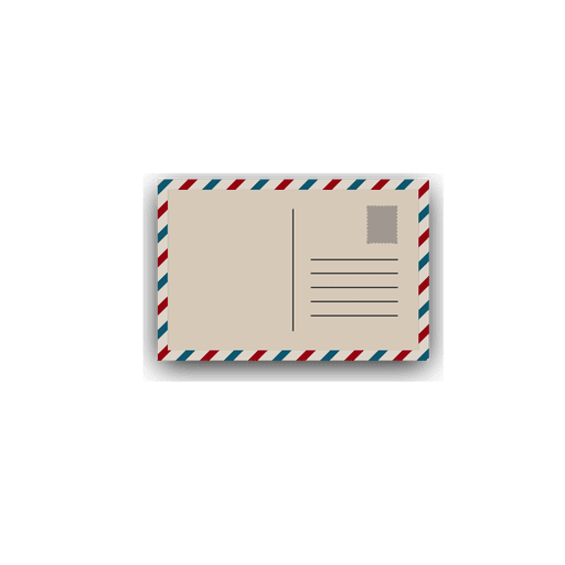 Air mail postcard PNG Design