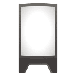 Tablero de publicidad en blanco Diseño PNG
