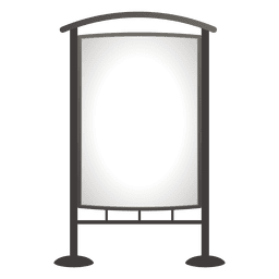 Quadro de publicidade externo em branco Desenho PNG
