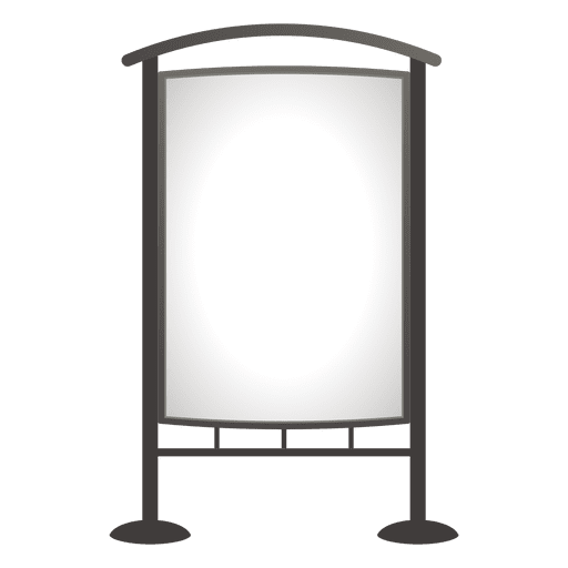 Blank outdoor advertising board PNG Design