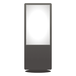 Quadro de publicidade de rua em branco Desenho PNG
