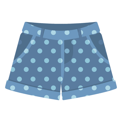 Blaue Shorts Punkte PNG-Design