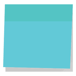 Blaue Haftnotiz PNG-Design Transparent PNG