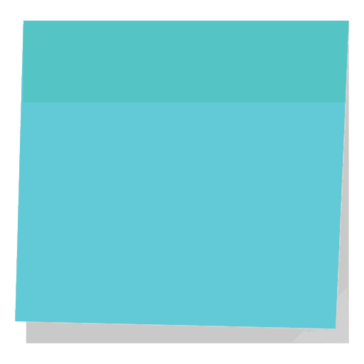 Blaue Haftnotiz PNG-Design