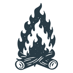 Distintivo De Logotipo De Fogueira Retrô Em Preto Com Madeira E Fogo Vetor  PNG , Cozinhando, Verão, Logotipo Imagem PNG e Vetor Para Download Gratuito