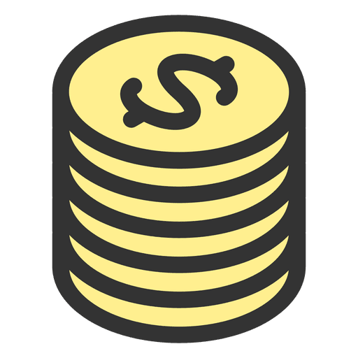 Pilha de moedas Desenho PNG
