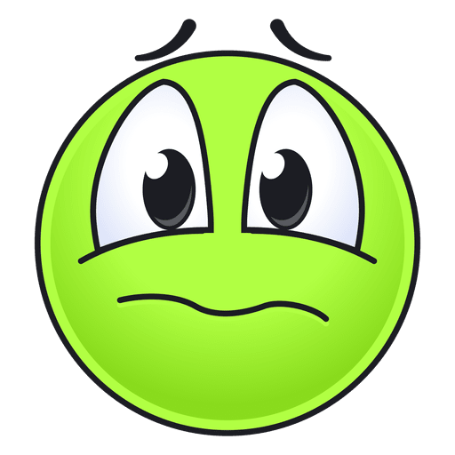 Lindo emoticon de envidia Diseño PNG