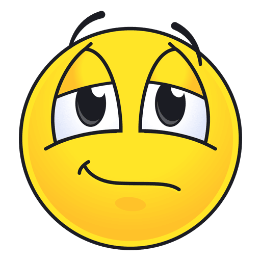 Cute speachless emoticon PNG Design