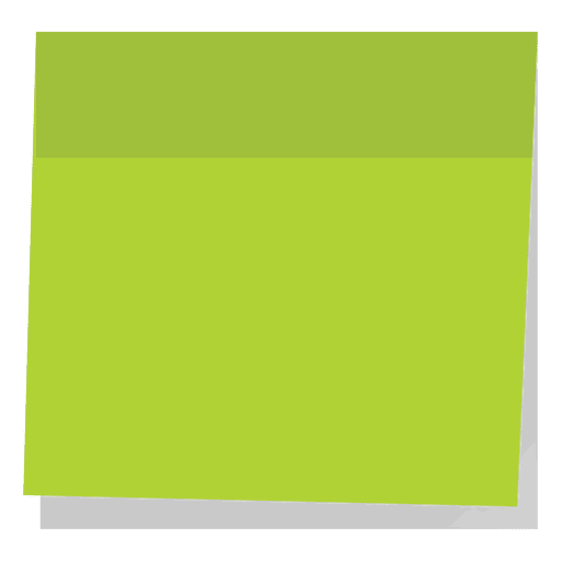 Grüne Haftnotiz PNG-Design