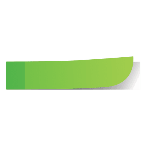 Grüne Haftnotizseitenmarkierung PNG-Design