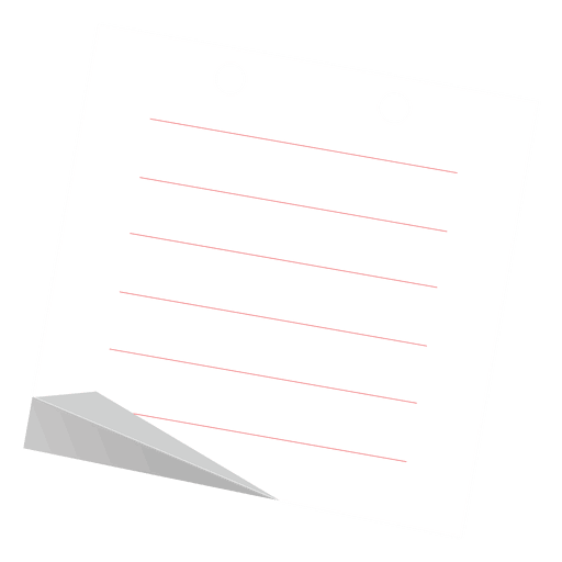 Lined sticky note PNG Design