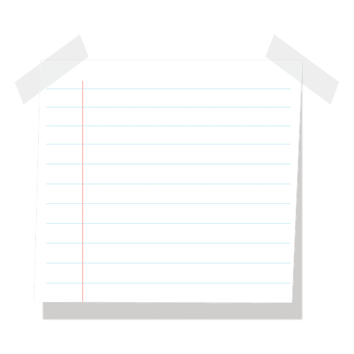 Lined Sticky Note With Clear Tape Png And Svg Design For T Shirts