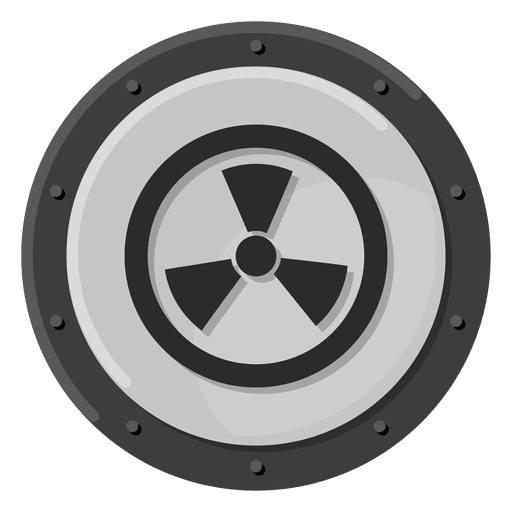 Nukleare Warnung PNG-Design