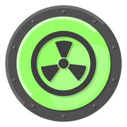 Verde de advertencia nuclear Transparent PNG
