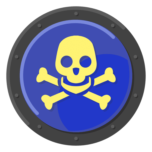 Poison warning blue