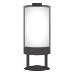 Tablero de publicidad exterior blanco Diseño PNG