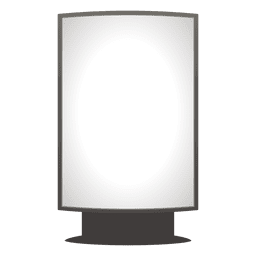 Quadro de publicidade de rua branca Desenho PNG