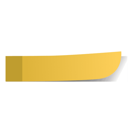Marcador de página amarela Desenho PNG