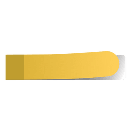 Yellow sticky note page marker Transparent PNG