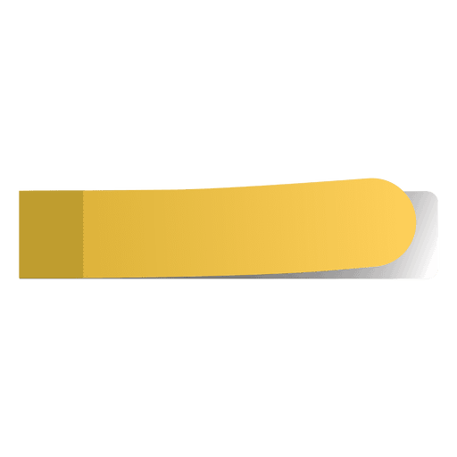 Marcador de página de nota adhesiva amarilla Diseño PNG