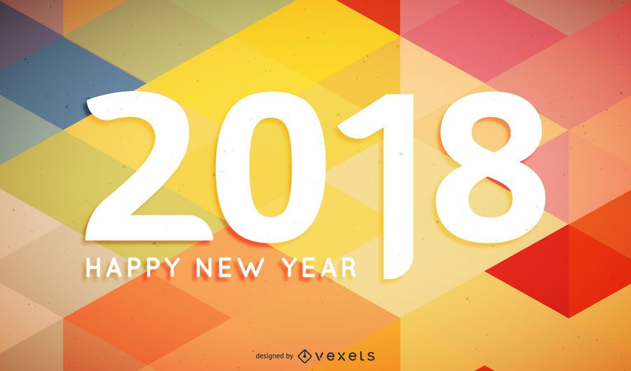 Polygonal 2018 poster sign Polygonal 2018 poster sign