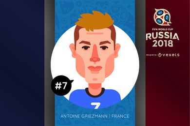 Antoine Griezmann cartoon character