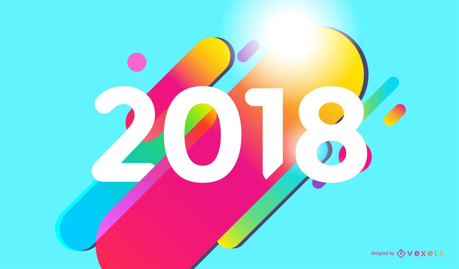 Colorido cartel de 2018