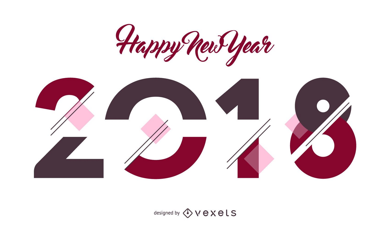 Cartaz de ano novo 2018