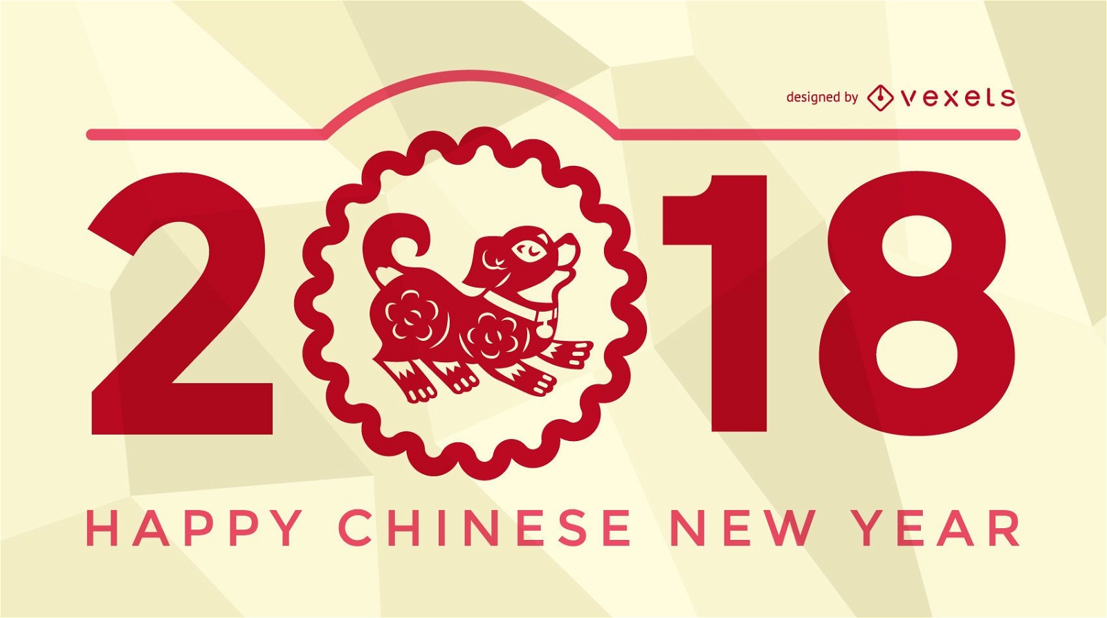 P?ster festivo do ano novo chin?s de 2018