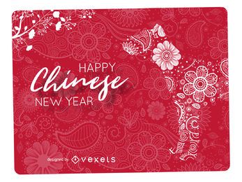 Diseño de año nuevo chino Mandala