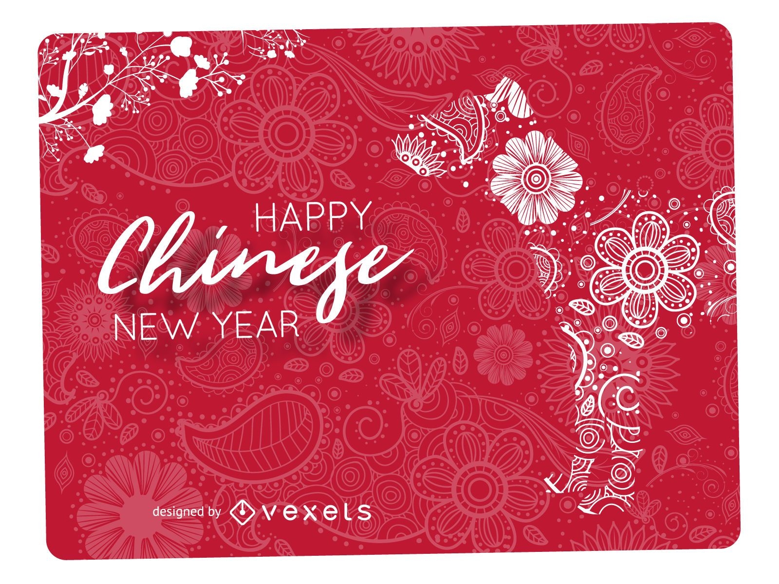 Mandala Chinese New Year design
