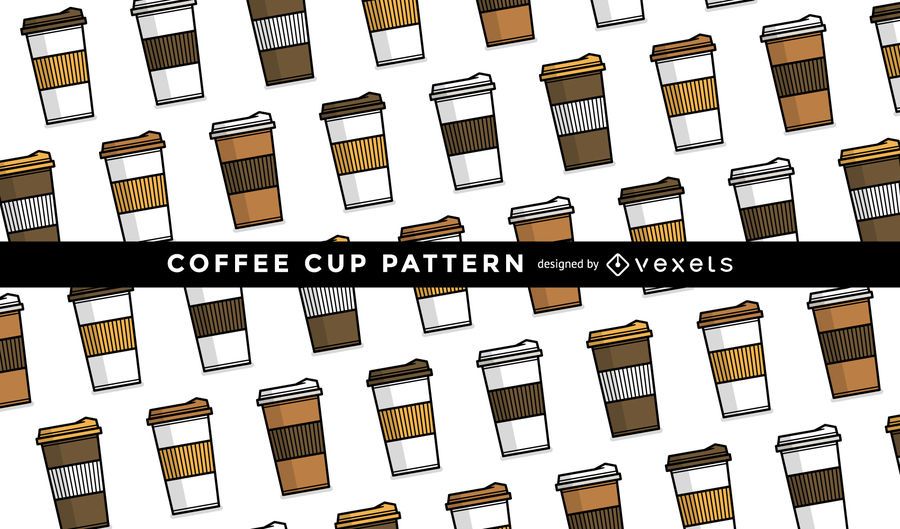 Seamless coffee mug pattern Seamless coffee mug pattern