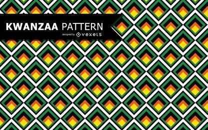 Padrão geométrico colorido de Kwanzaa