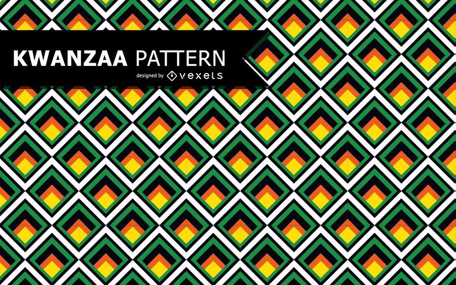 Buntes geometrisches Kwanzaa-Muster Buntes geometrisches Kwanzaa-Muster