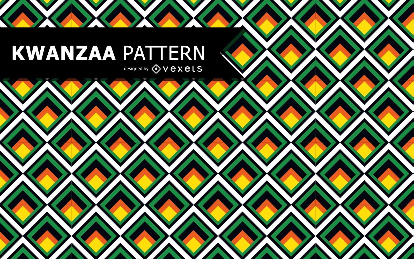 Buntes geometrisches Kwanzaa-Muster