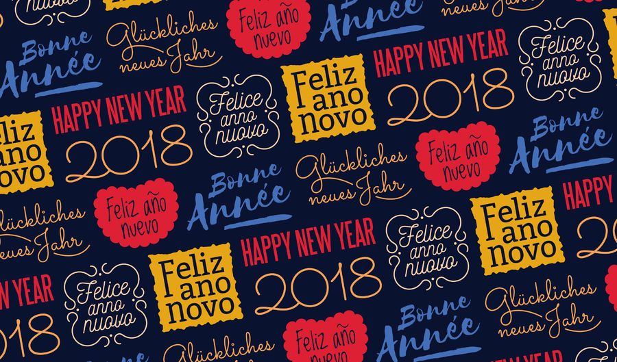 Colorful New Year seamless pattern Colorful New Year seamless pattern