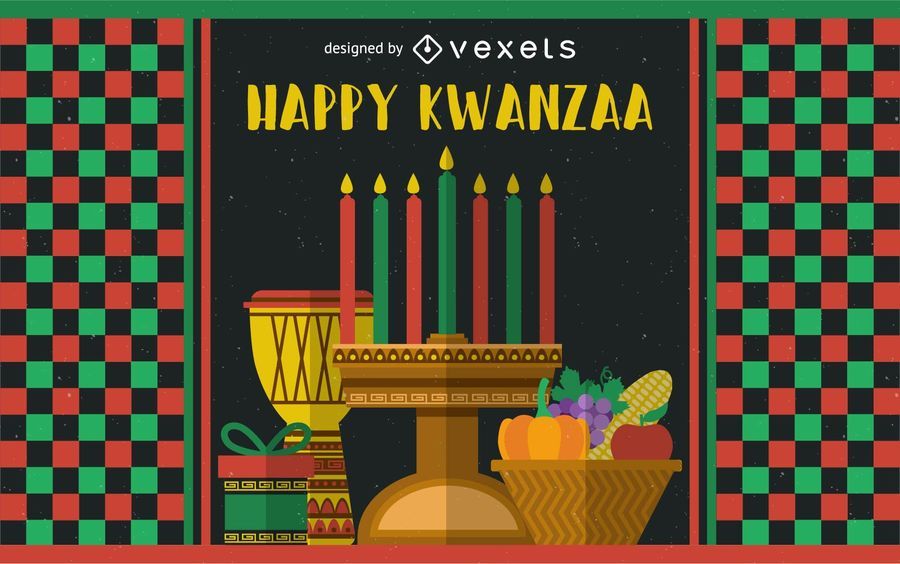 Festliche Kwanzaa-Grußkarte Festliche Kwanzaa-Grußkarte