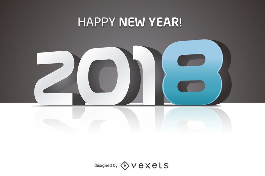 2018 feliz ano novo grande sinal 2018 feliz ano novo grande sinal