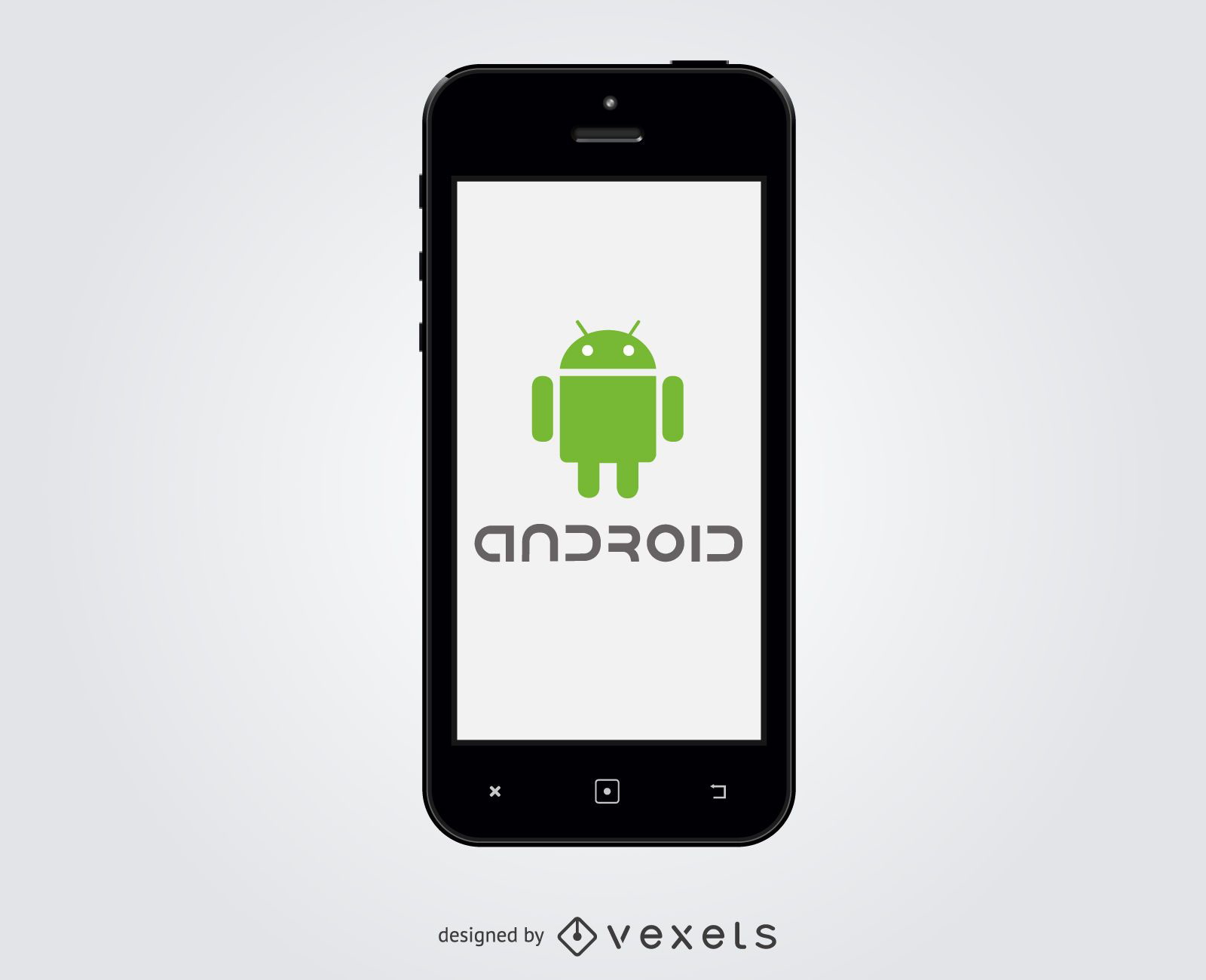 Download Android Logo Inside Smartphone - Vector Download