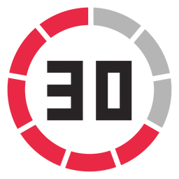 30 Minuten Zählersymbol PNG-Design
