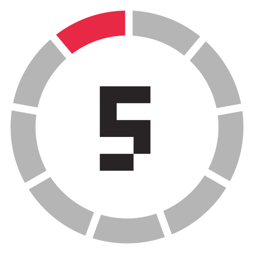 Icono de contador de 5 minutos Diseño PNG