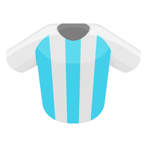 Icono de camiseta de fútbol de Argentina Diseño PNG