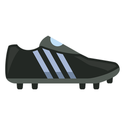 Black football boot icon PNG Design