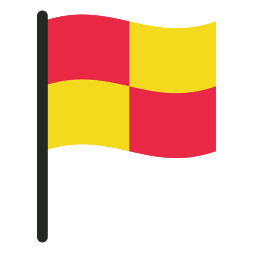 Ícone de bandeira de impedimento de futebol Desenho PNG