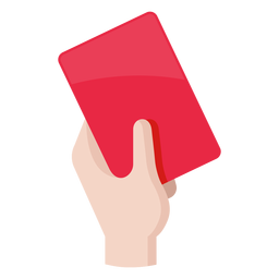 Football Red Card Icon PNG & SVG Design For T-Shirts