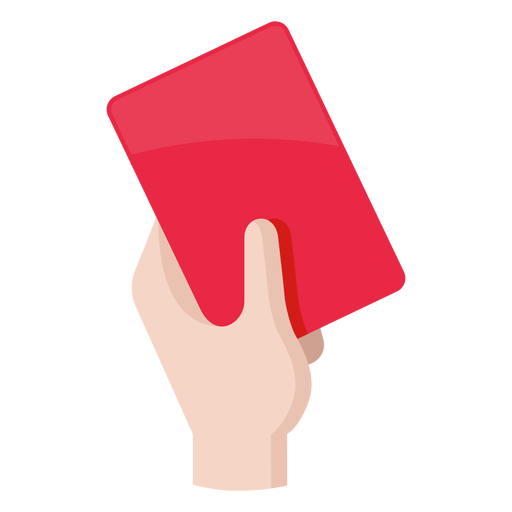 Icono de tarjeta roja de f?tbol