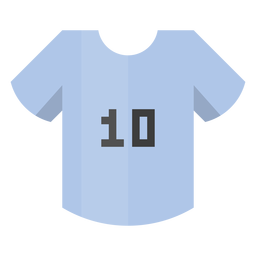 Fußballtrikot Nummer 10 Symbol PNG-Design