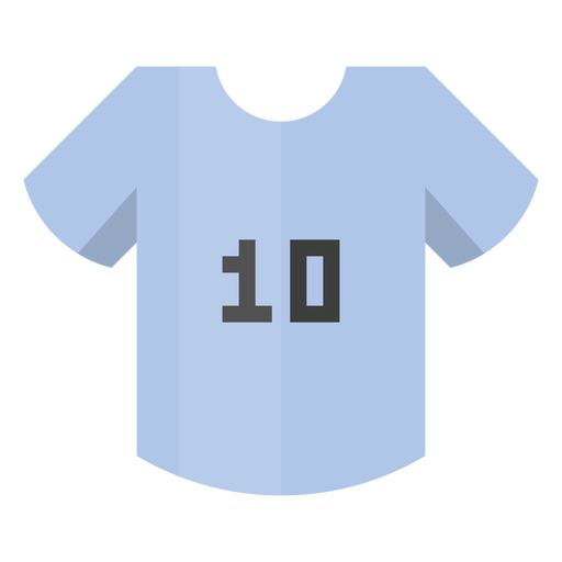Fußballtrikot Nummer 10 Symbol PNG-Design