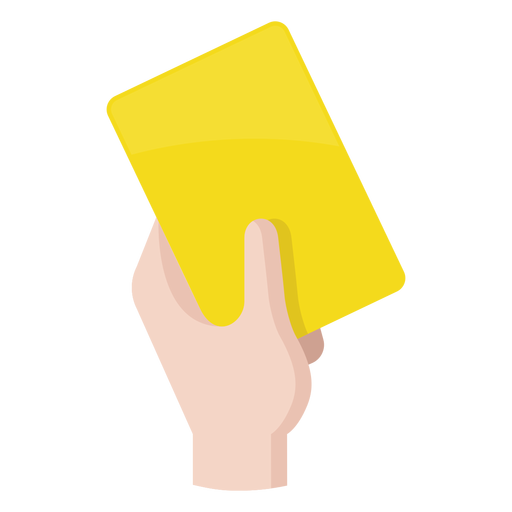 Fu?ball gelbe Kartensymbol PNG-Design