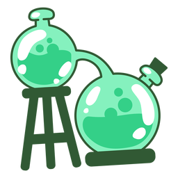 Frascos de química Diseño PNG